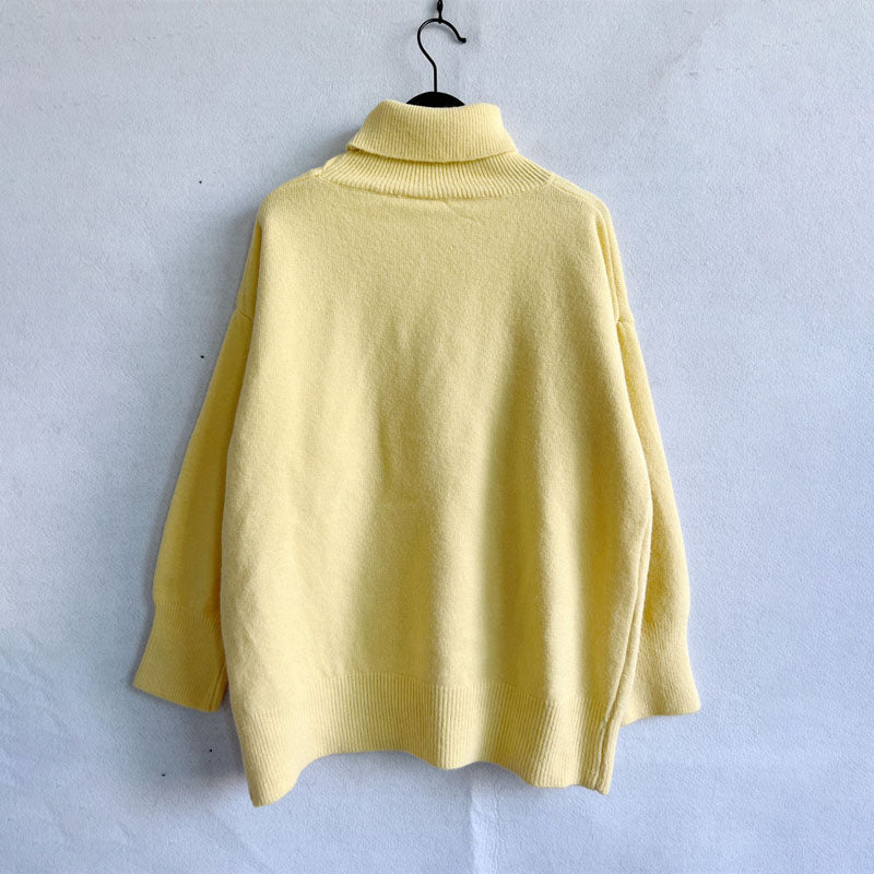 Drune | Weicher Pullover Aus Einfarbigem Strick