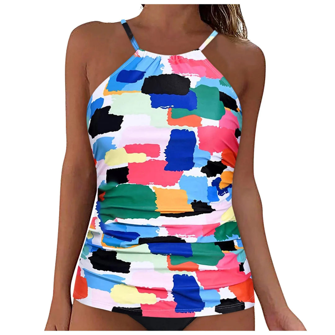 Damen Tankini mit floralem Design und figurbetontem Schnitt Drune
