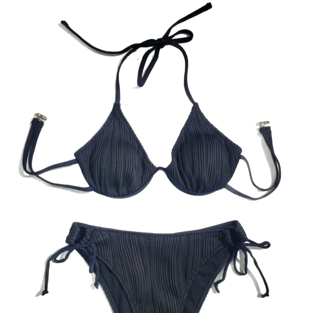 Damen Triangel-Bikini mit feinem Rippendesign Drune