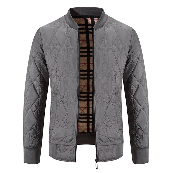 Drune | Herren Winter Steppjacke mit vorderem Reißverschluss und Bündchen