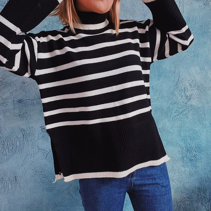 Drune | Gestreifter Strickpullover für Herbst & Winter