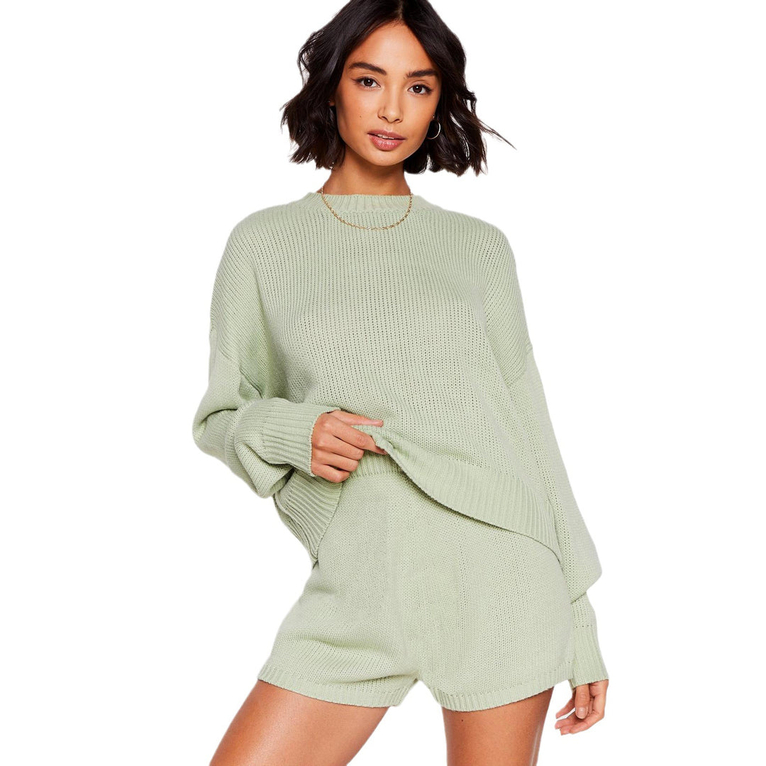 Damen Oversized Strickpullover mit strukturiertem Muster Drune