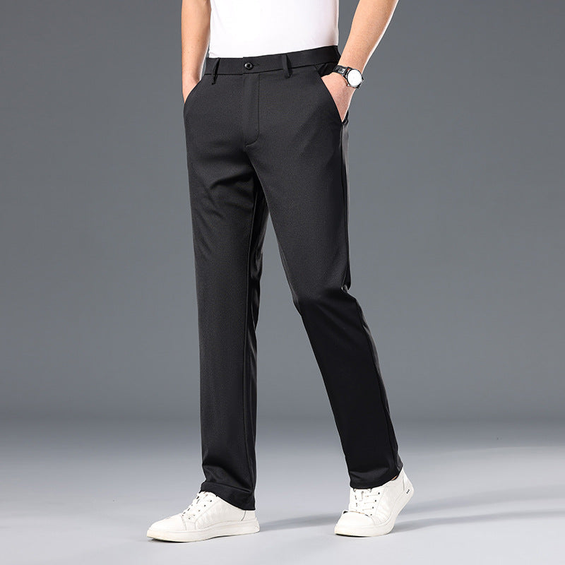 Herren stilvolle Chinohose mit komfortablem Schnitt und elegantem Detail Drune
