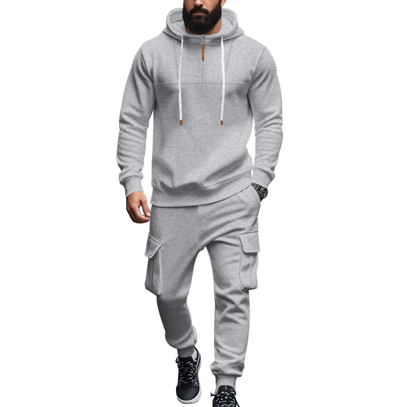 Herren Kapuzensweatshirt und Cargo-Hose Set Drune