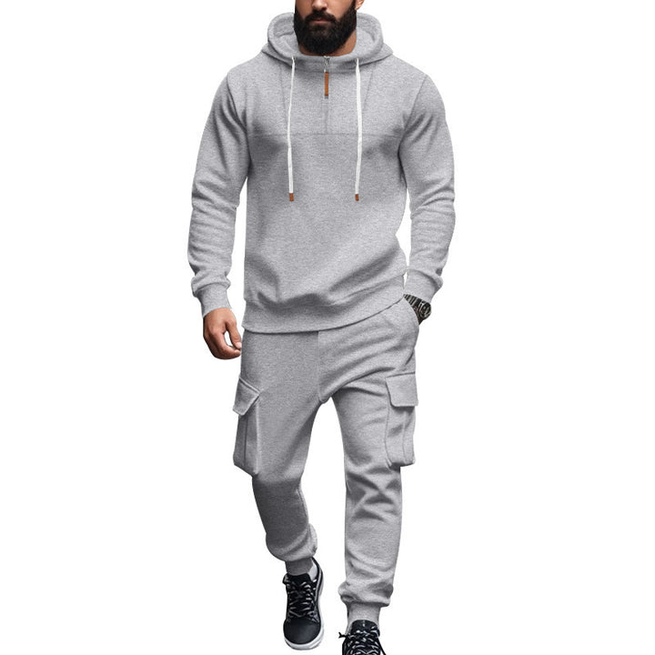 Herren Kapuzensweatshirt und Cargo-Hose Set Drune