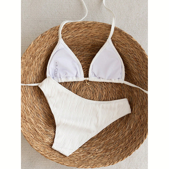 Damen minimalistisches Bikinitop und Slip Drune