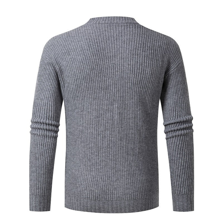 Damen gestreifte Strickjacke mit modischem Schnitt und praktischen Taschen Drune