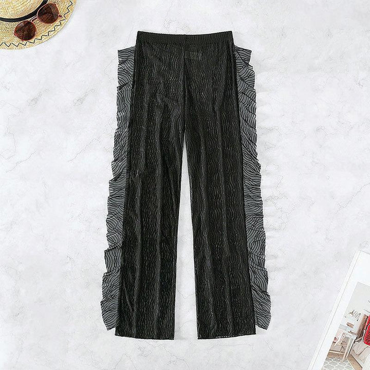 Damen Transparente Rüschenschlupfhose Drune
