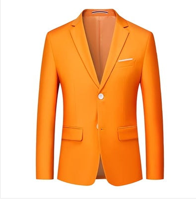 Herren nan tailliertes Sakko mit schmaler Silhouette, Stretchanteil und Pattentaschen Drune