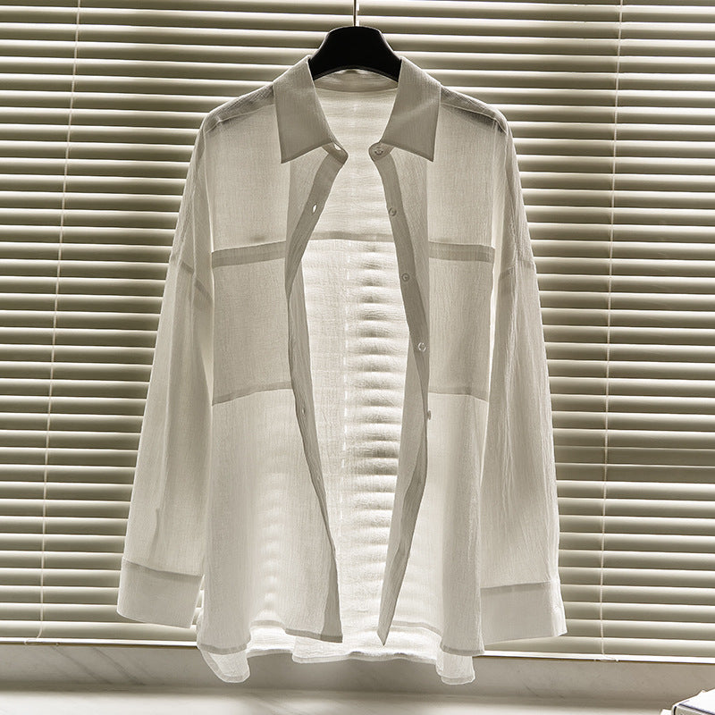 Damen lässige Hemdbluse mit praktischen Brusttaschen Drune