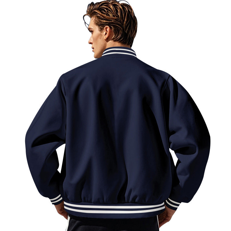 Herren Collegejacke mit elastischen Bündchen und hochwertiger Verarbeitung Drune