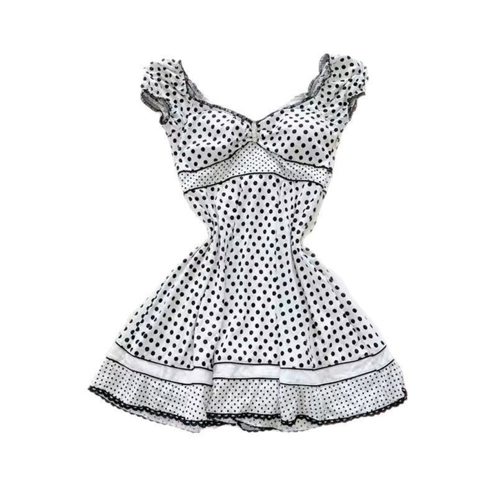 Damen Wickelkleid mit Rüschen und Karomuster Drune