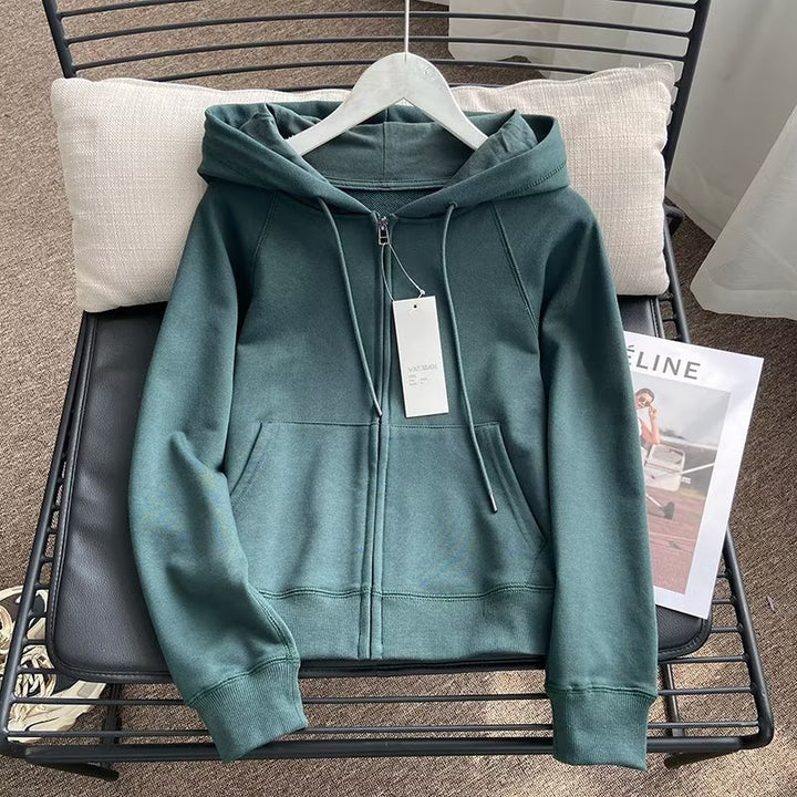 Damen lässige Kapuzenjacke mit sportlichem Schnitt Drune