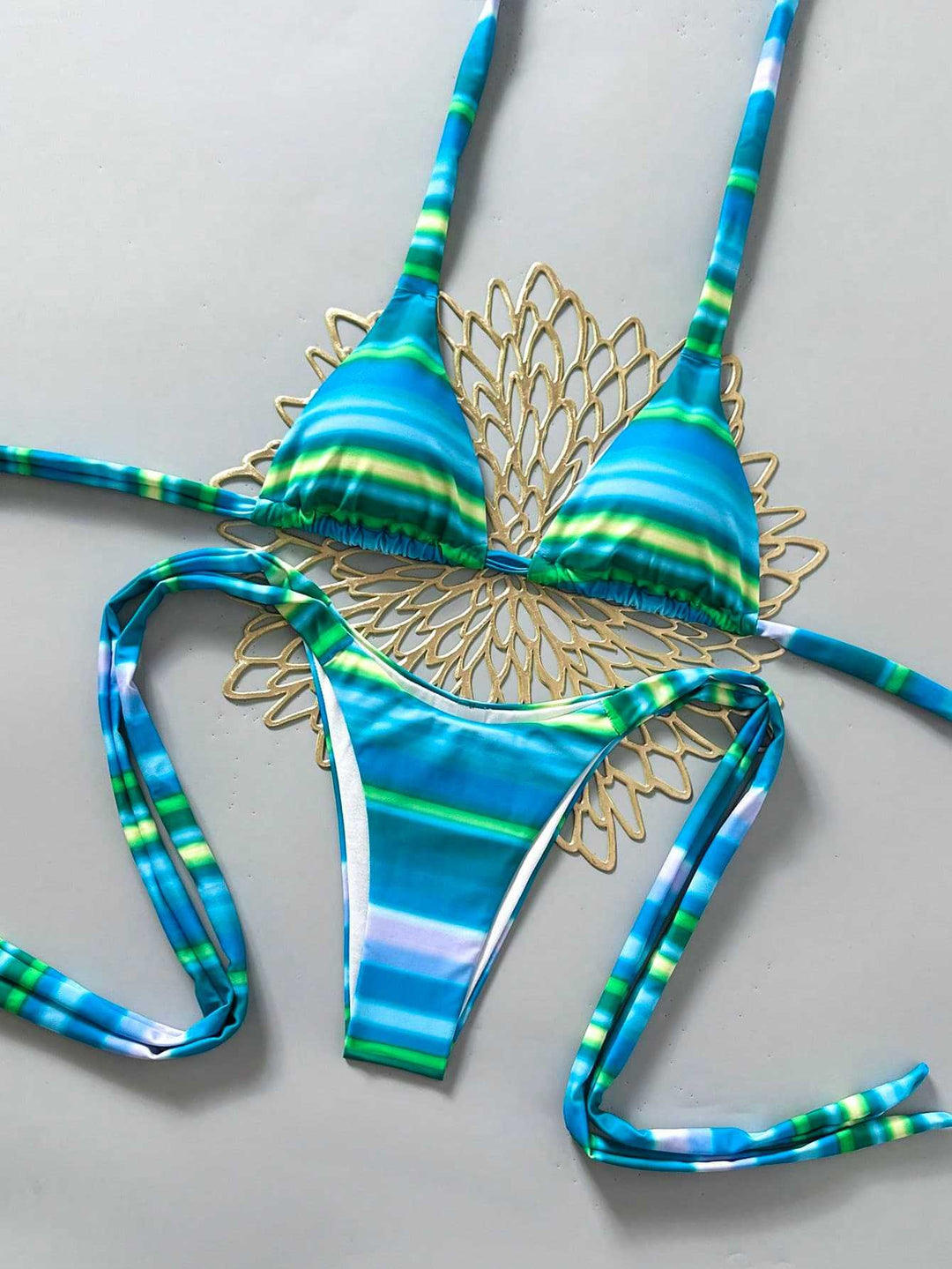 Damen Triangel-Bikini mit verstellbaren Bändern Drune
