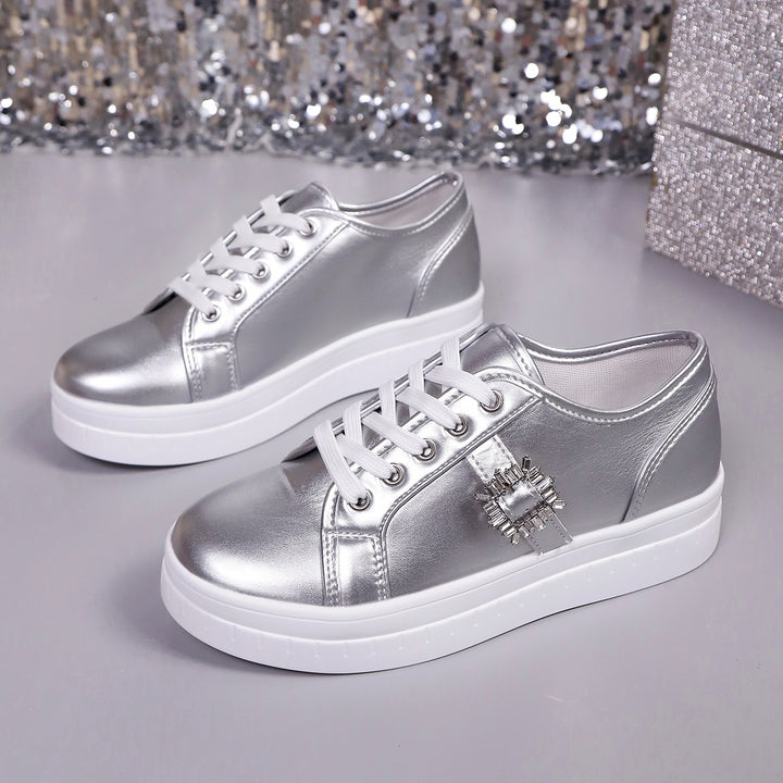 Damen Mode Plattform Sneaker Drune