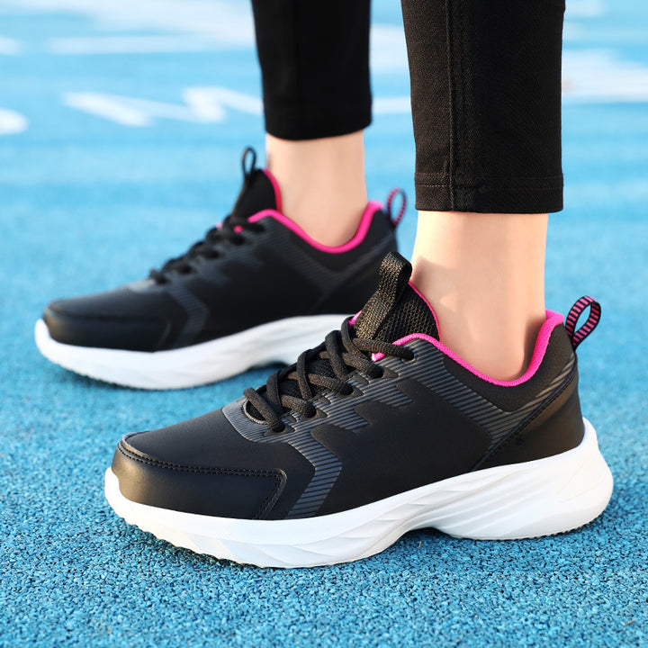 Unisex nan urbaner Komfort-Sneaker mit gepolsterter Keilsohle atmungsaktiver Meshzunge und robustem Kunstlederbesatz Drune