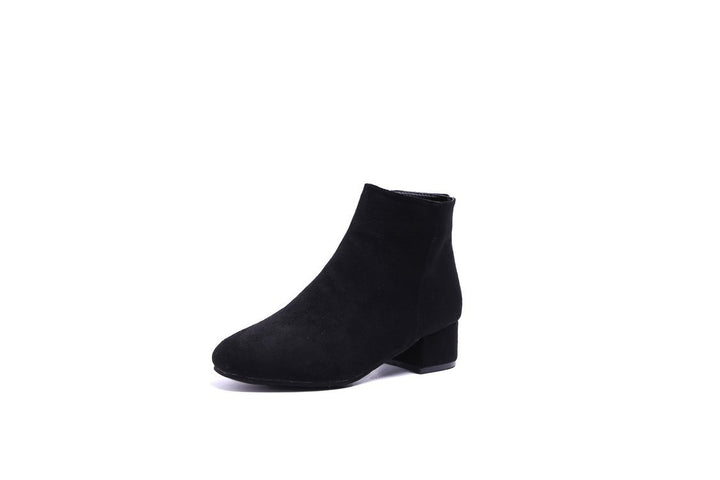 Damen Ankle-Boots mit modernem, minimalistischem Design und komfortablem Blockabsatz Drune