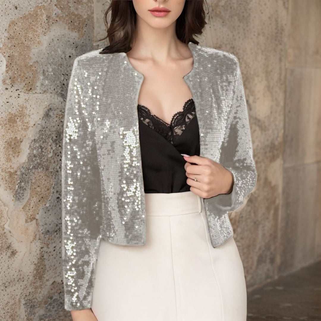 Damen Paillettenjacke im modernen Schnitt Drune