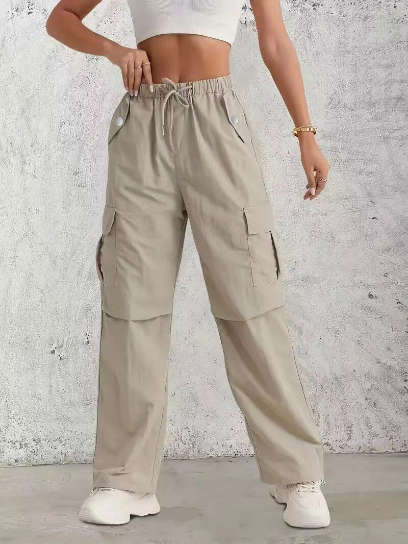Damen Cargo-Hose mit praktischem Gummizug und modischen Seitentaschen Drune
