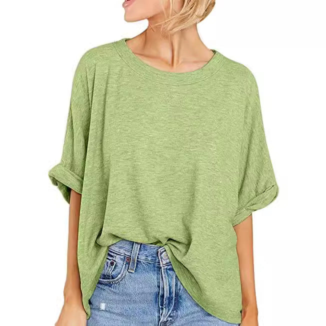Damen lässiges Oversized T-Shirt Drune