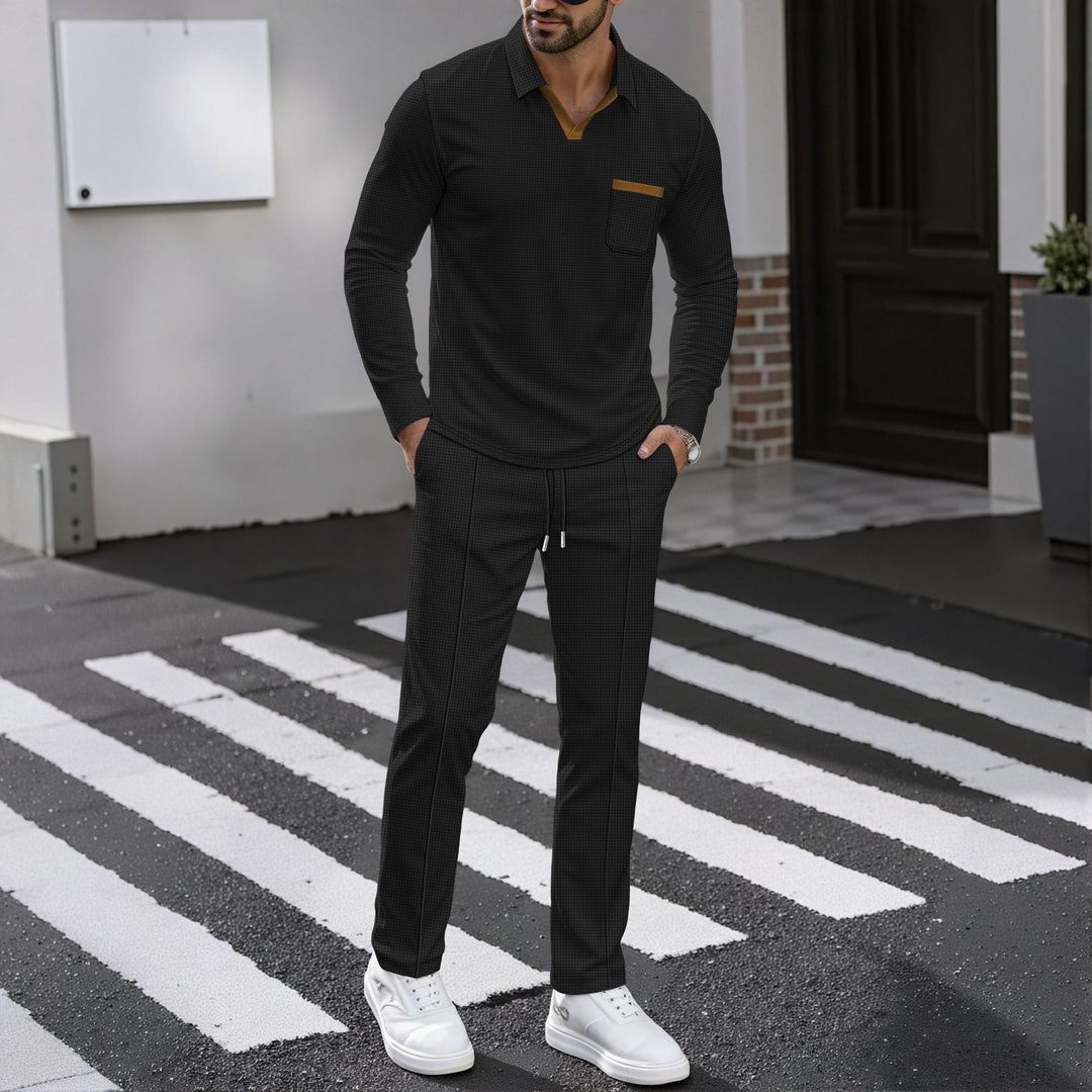 Herren Kombi-Outfit mit Poloshirt und Jogginghose Drune