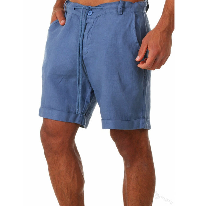 Herren Freizeitliche Leinen-Shorts mit modernem Schnitt Drune