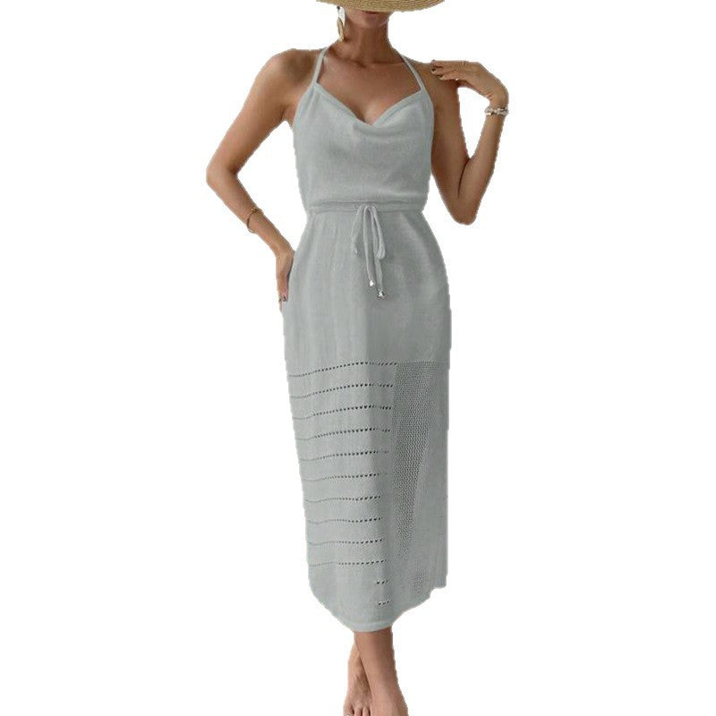 Damen luftiges Strandkleid mit verstellbarem Träger Drune
