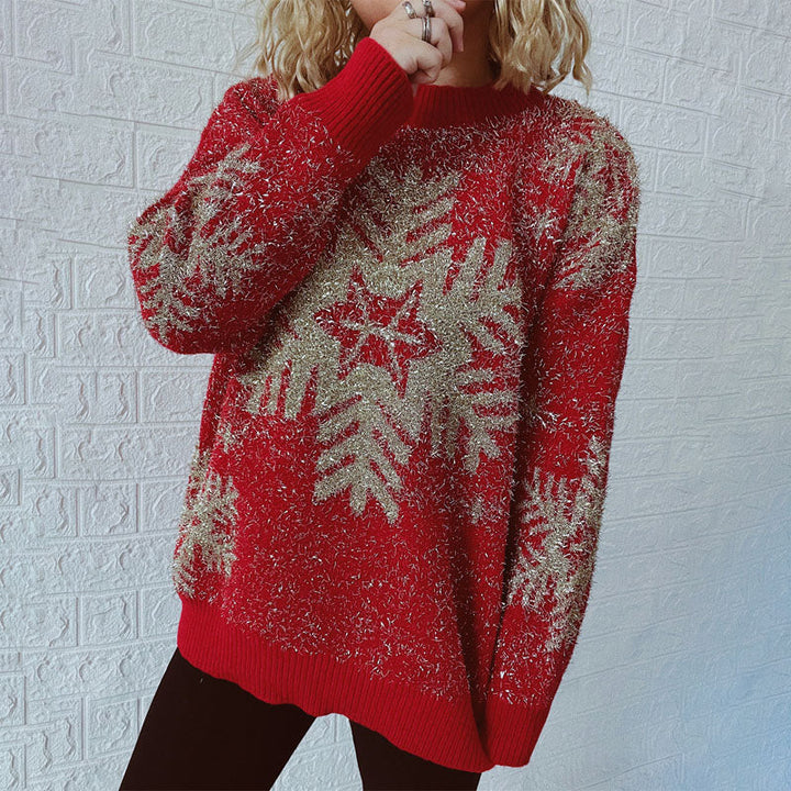 Drune | Klassischer Weihnachtsstrickpullover für Damen