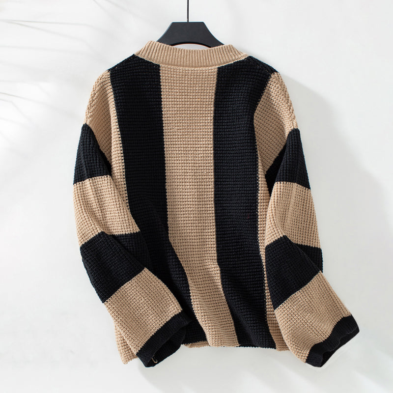 Drune | Gestreifter Strick Strickjacke