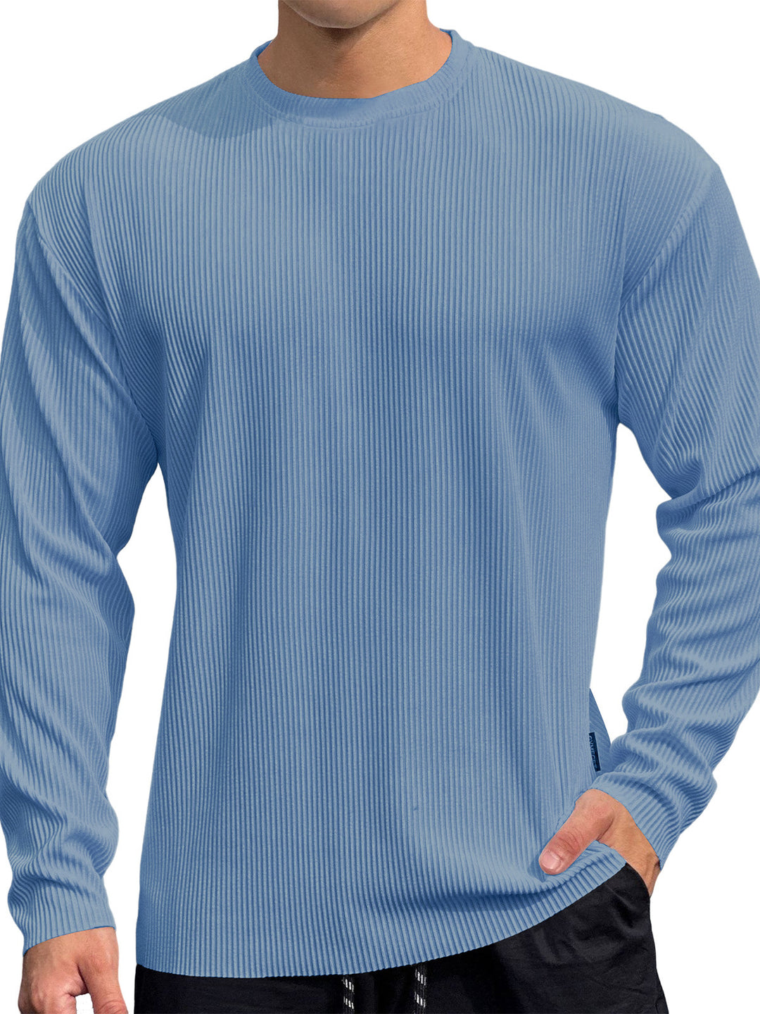 Herren Feinstrickpullover mit strukturiertem Rippenmuster Drune