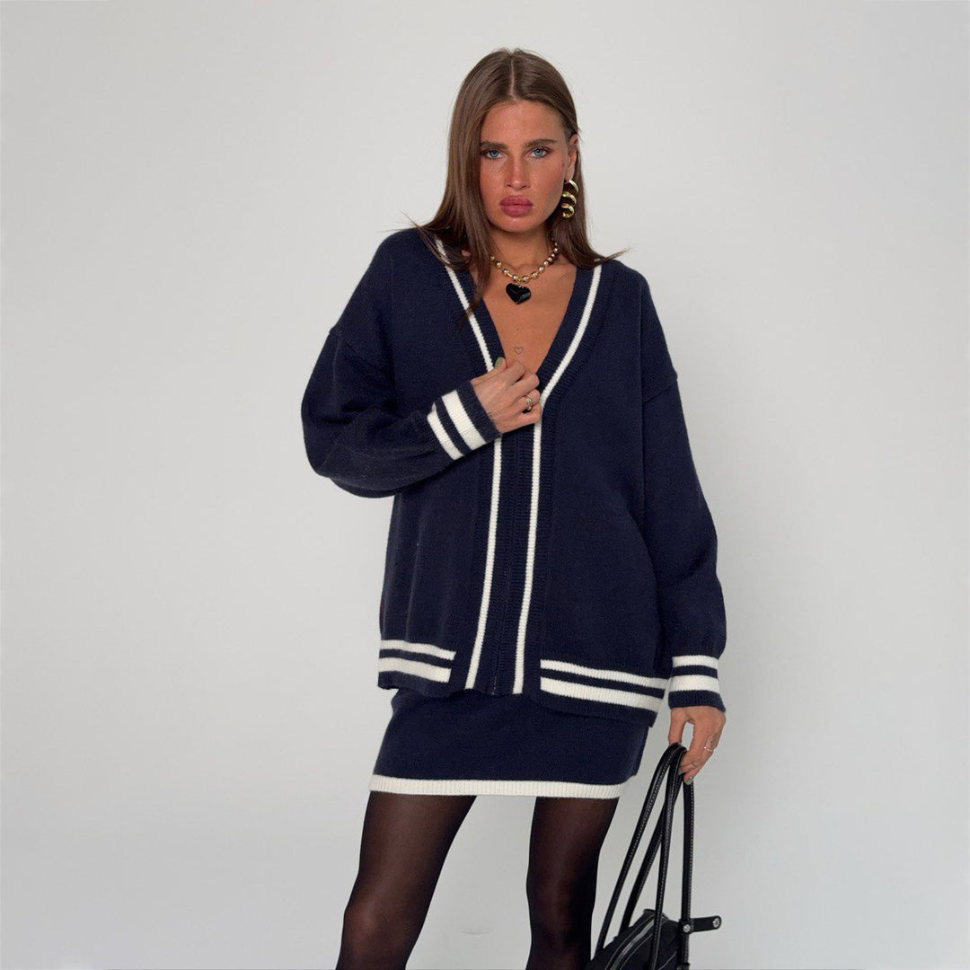 Damen Oversized Sweatshirt mit auffälligem Schriftzug Drune