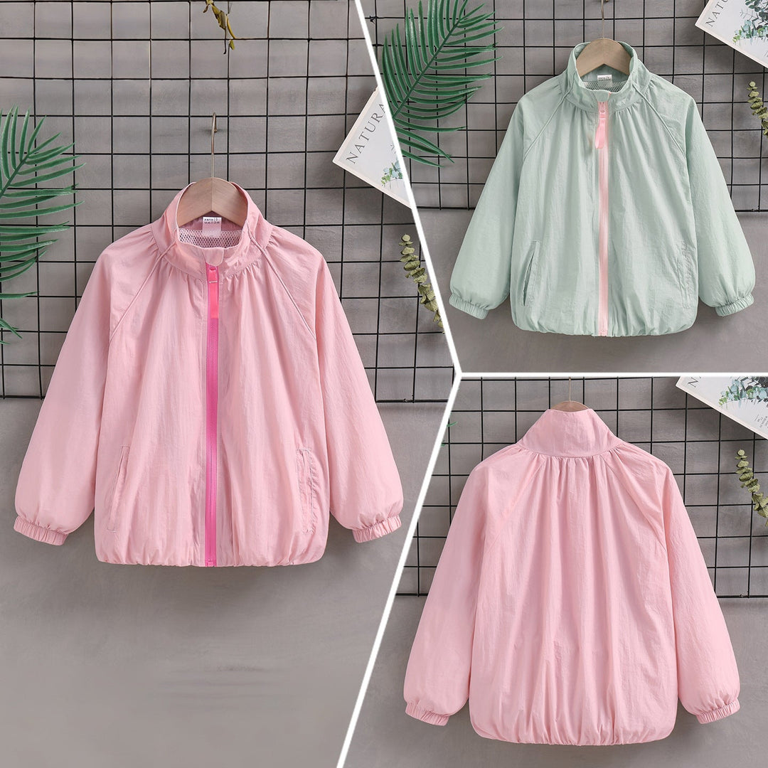 Damen nan leichte Übergangsjacke mit Stehkragen, Mesh-Futter und elastischen Bündchen Drune