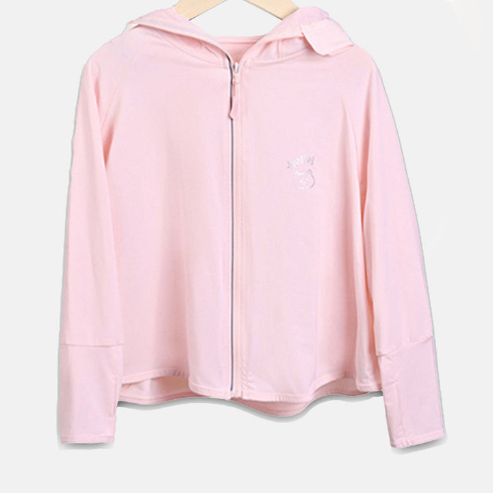 Mädchen Übergangsjacke mit Kapuze und niedlichem Tiermotiv Drune