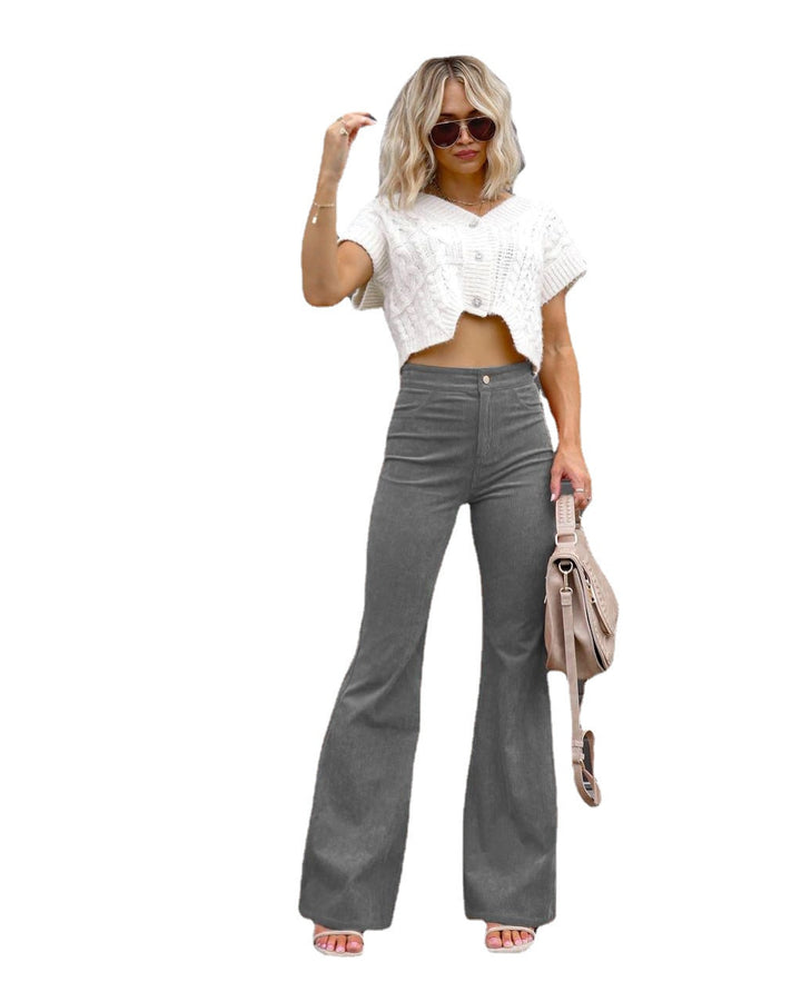 Damen Flared Jeans mit hohem Bund und figurformendem Schnitt Drune