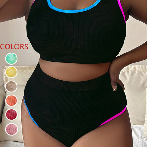 Damen Sportiv geschnittenes Bikini-Set Drune