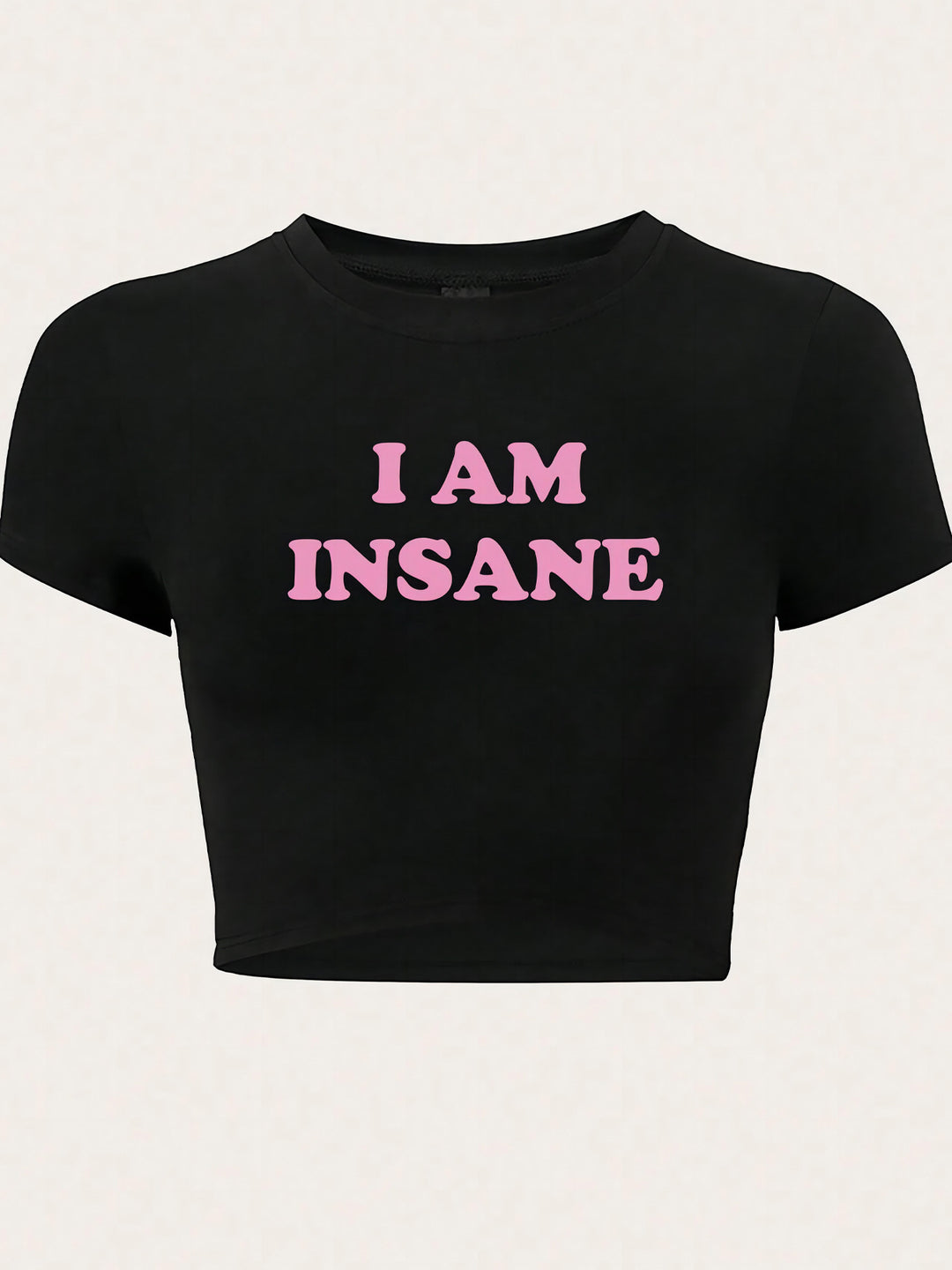 Damen Crop-Top mit auffälligem Schriftzug Drune