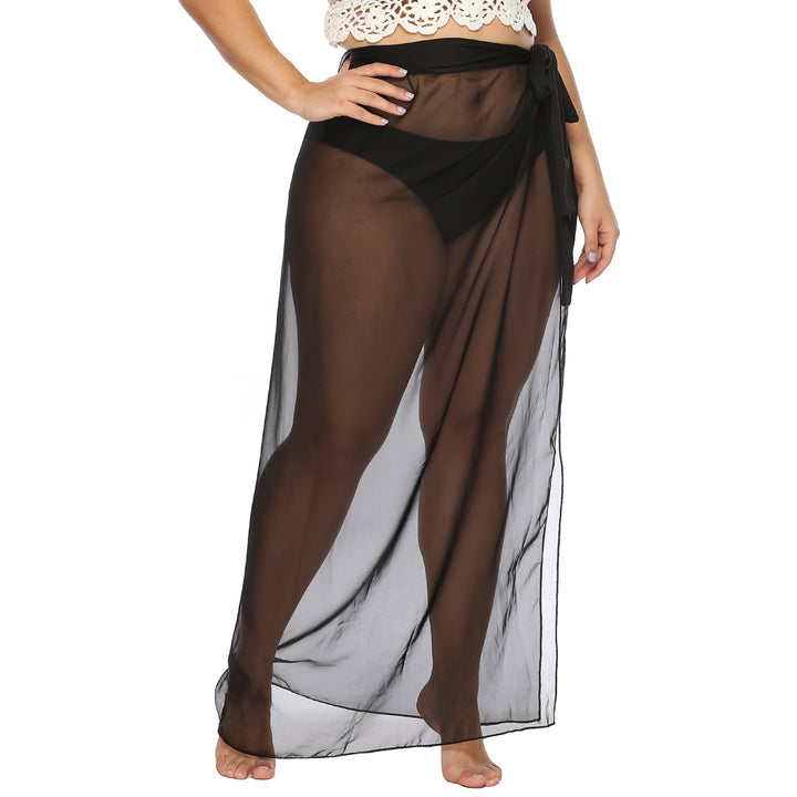 Damen eleganter Strandüberwurf mit seitlichem Knoten Drune