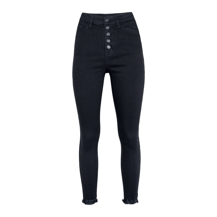 Damen Hochtaillierte Skinny Jeans Drune