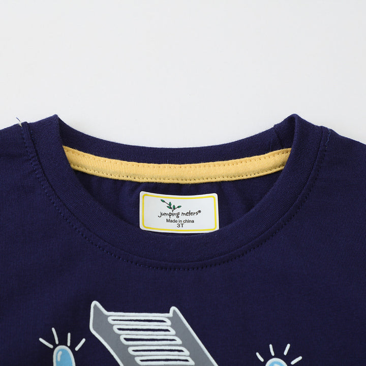 Jungen Langarmshirt mit leuchtendem Feuerwehr-Motiv Drune