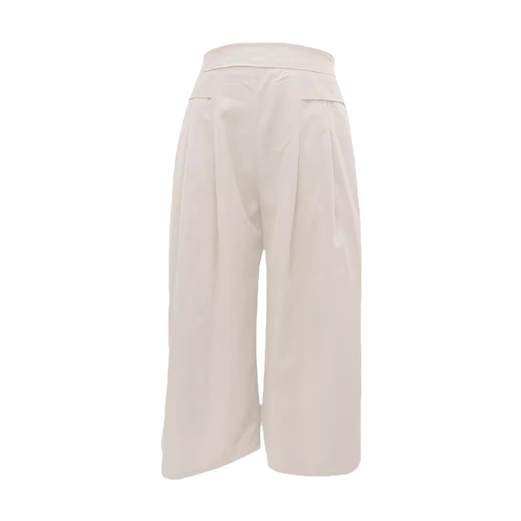 Damen Weite Culotte mit eleganten Falten und praktischen Taschen Drune