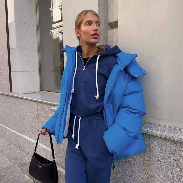 Drune | Pufferjacke Braun Warme Winterjacke Angenehm