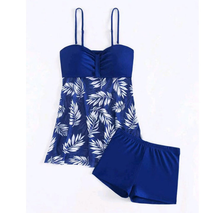 Damen Tankini-Set mit floralem Design und sportlichen Shorts Drune