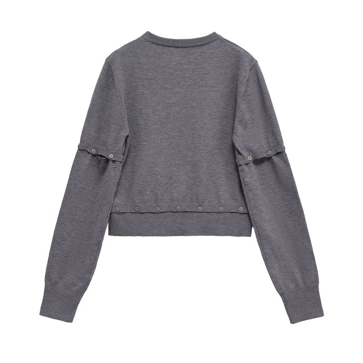 Damen Strickjacke mit dekorativen Knöpfen Drune