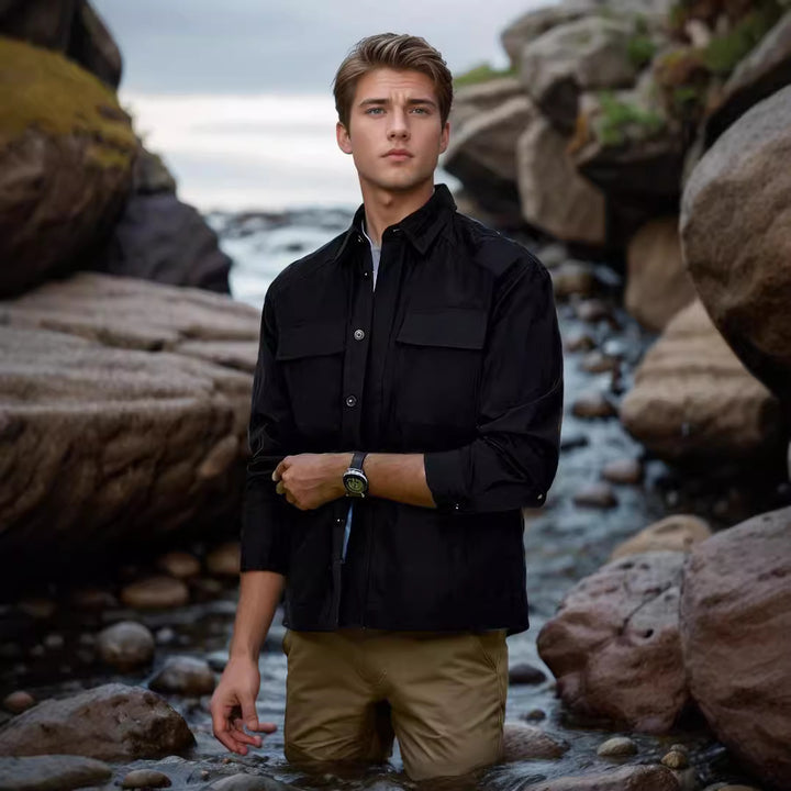Herren Outdoor-Kurzarmhemd Drune