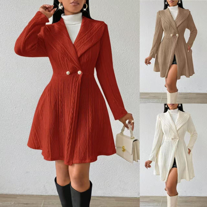 Damen Elegante und bequeme Strickjacke mit hoher Taille Drune