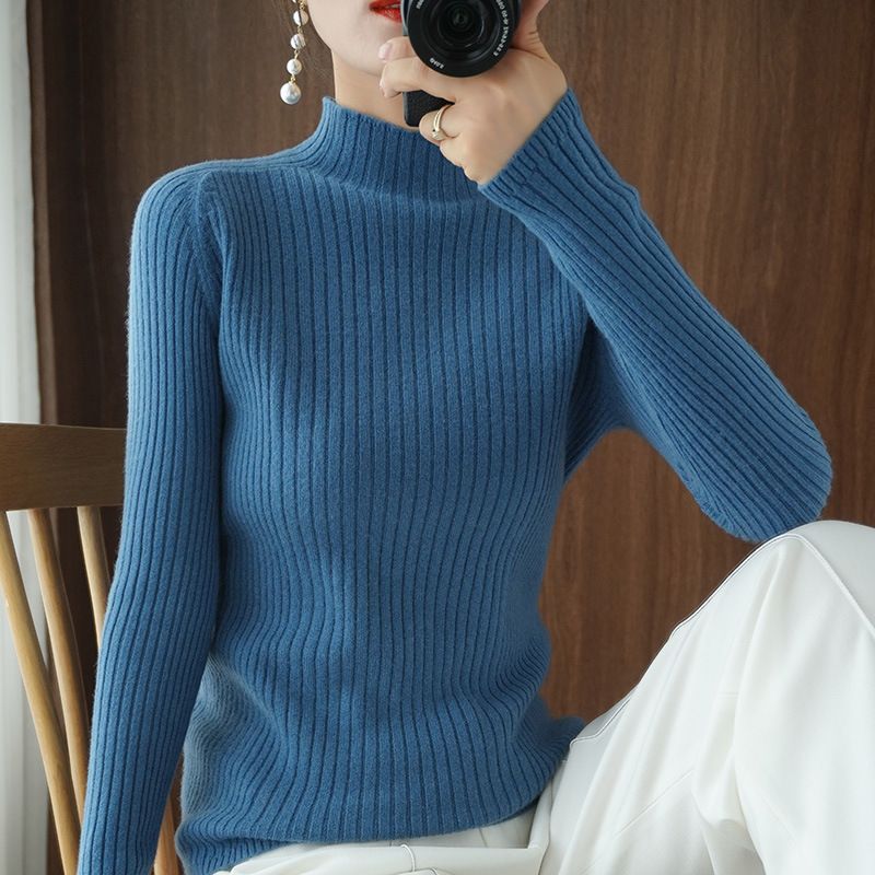 Damen Eleganter und figurschmeichelnder Rollkragenpullover Drune