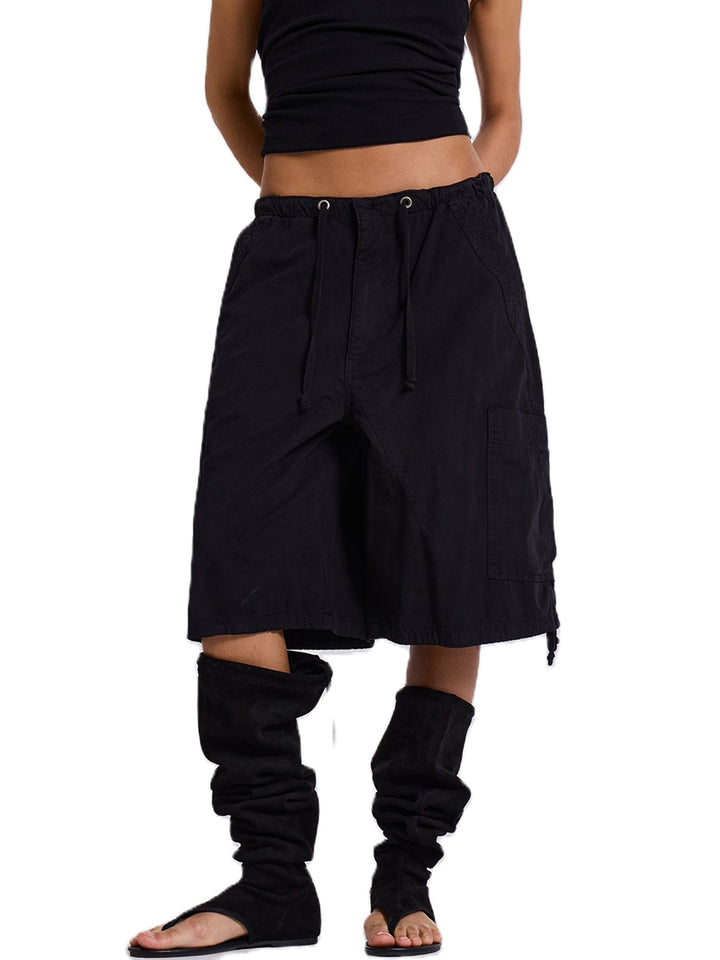 Damen lässige kurze Cargo-Shorts mit verstellbarem Bund und praktischen Taschen Drune