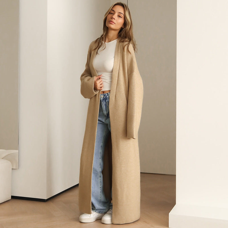 Damen Oversize-Strickmantel Drune