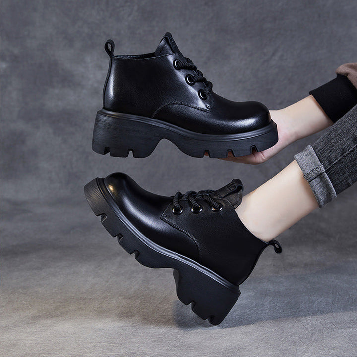 Drune | Stiefel - Echtes Leder - Hoher Schaft - Dicke Sohle - Schnürverschluss