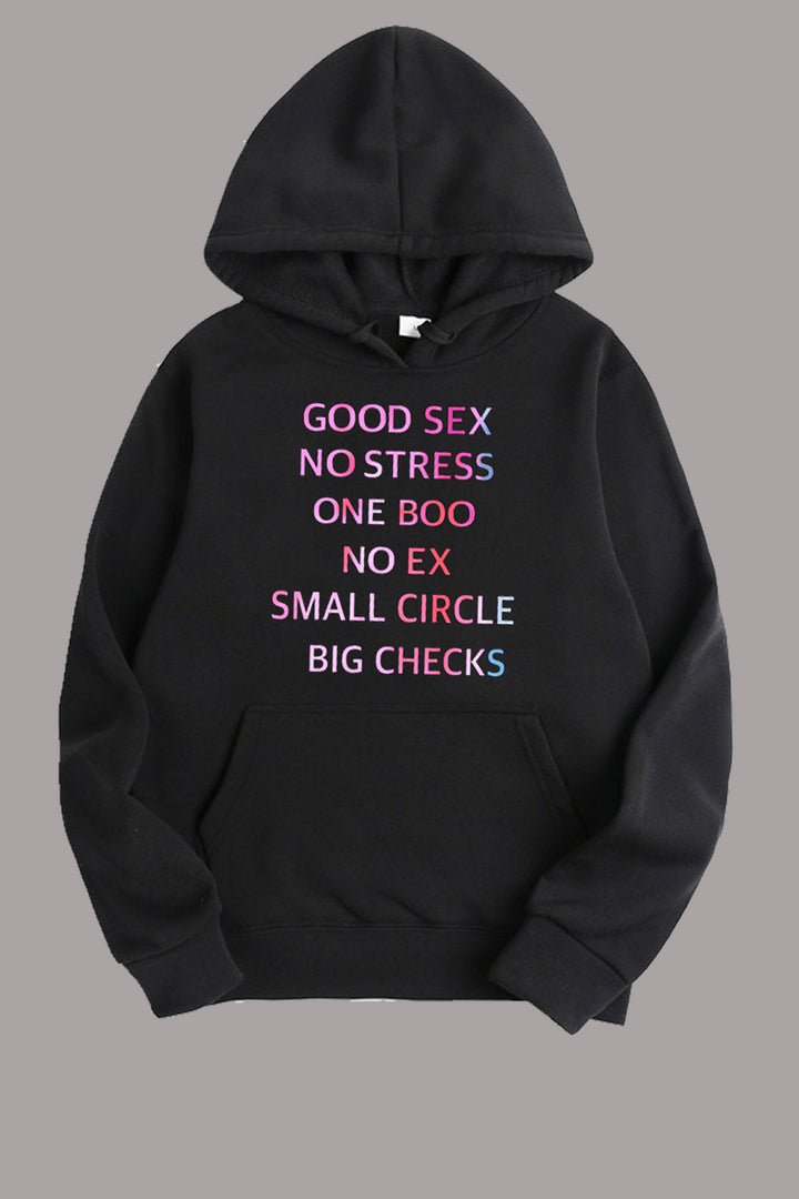 Damen Kapuzenpullover mit kreativem Spruch Drune